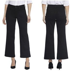 💕NYDJ💕 Julia Relaxed Crop Flare Jeans ~ Black Rinse 14 NWT